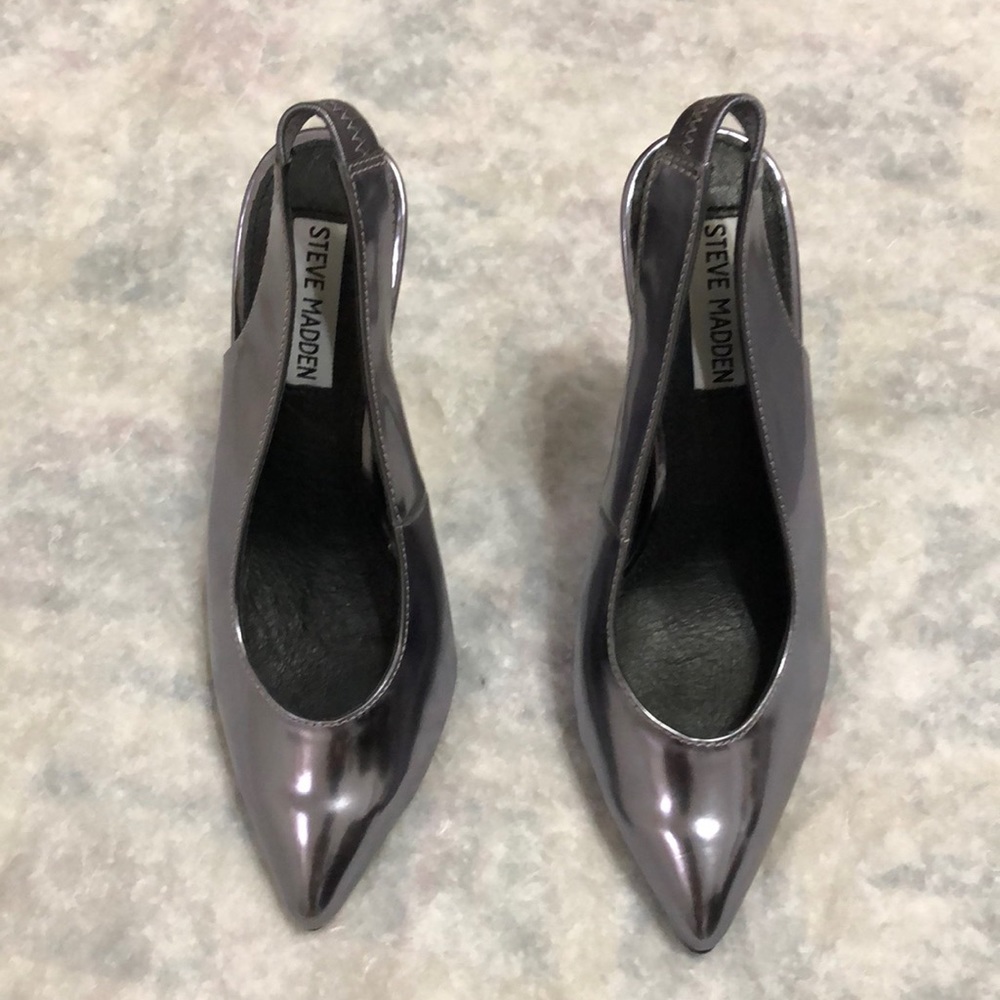 Steve Madden Nici Slingback Pumps Pewter